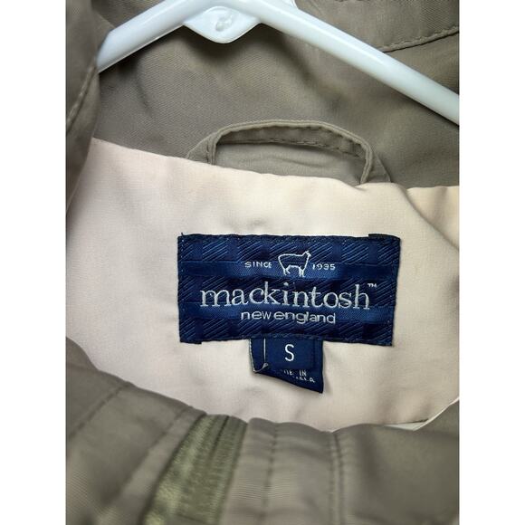 Mackintosh New England Hooded jacket Womens Small Tan Neutral Snap/Zip Mature - Picture 4 of 12